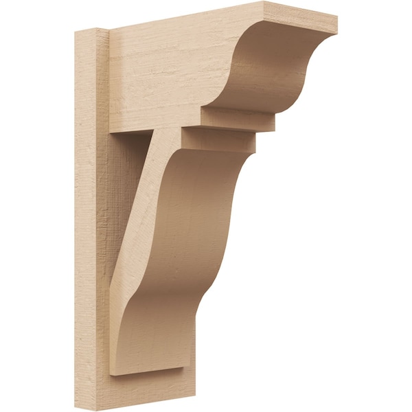 Ekena Millwork 8-in W x 14-in D x 22-in H Funston Trad Rough Cedar Woodgrain TimberThane Outlooker, Primed Tan OUTUR080X14X22FST04RCPR - main